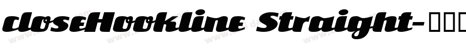 closeHookline Straight字体转换